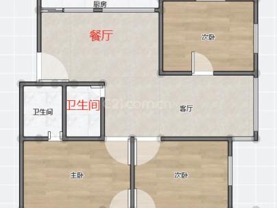 繁西花园 3室 2厅 117平米