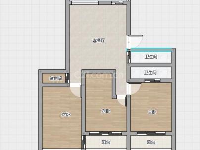 勤奋小区 3室 1厅 116平米