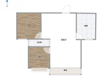 吴滨景园 2室 1厅 81平米