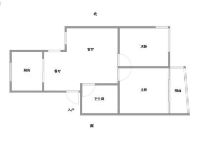 新田园三组团 2室 1厅 70平米