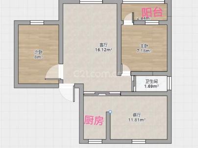 昌西花园 2室 2厅 93.36平米