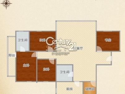 安澜大厦 4室 2厅 164平米