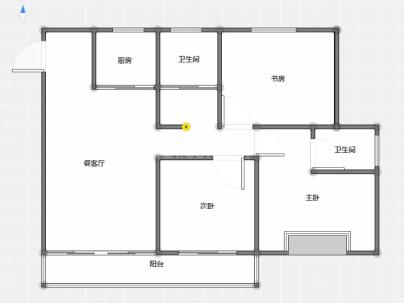 鹿锦西园（鹿城中心） 3室 2厅 116平米