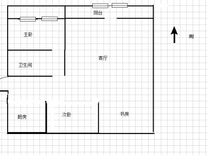 豪盛花苑 3室 2厅 105平米