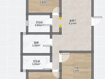 江前里 3室 2厅 100.66平米