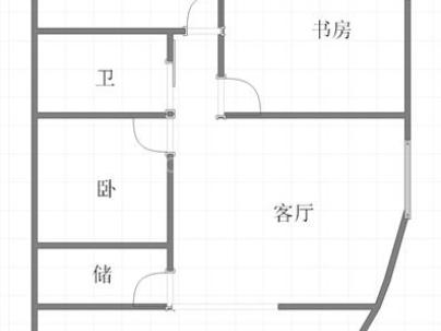 蝉街商厦 3室 2厅 89.6平米