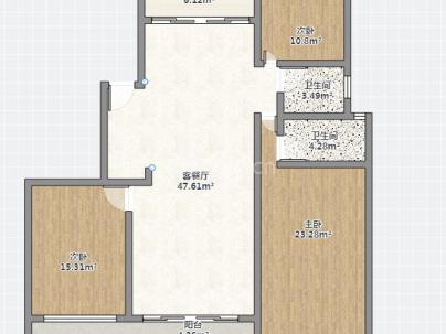 瓯鹿幸福里 4室 2厅 140平米