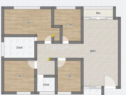 双桥小区 4室 2厅 154平米