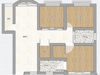 新田园一组团 3室 2厅 125平米