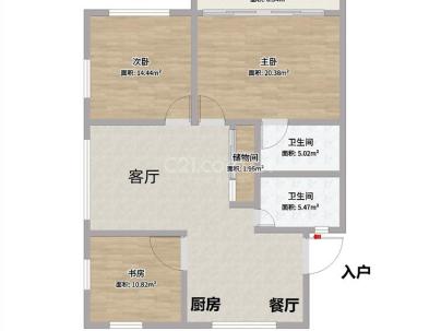 吕浦花园（吕浦锦园） 3室 1厅 108.5平米