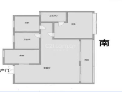 万华锦园 2室 2厅 90平米