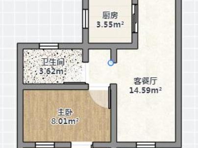 香桐湾（P01-14地块） 2室 1厅 63平米
