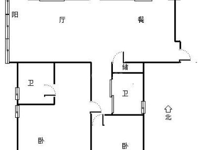 葡榕景园 3室 2厅 127平米