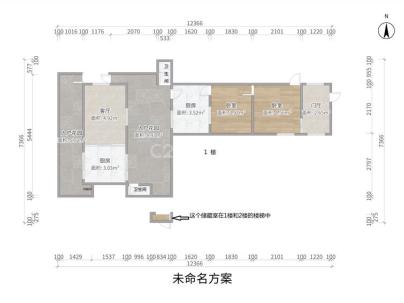 解放街后巷 4室 2厅 123平米