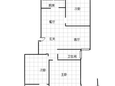 丁香园 3室 1厅 95平米