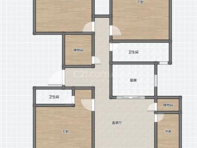 海棠树锦园 3室 2厅 141.74平米