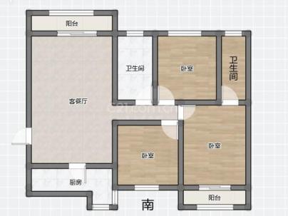 双桂小区 3室 2厅 130平米
