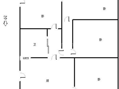 西公廨 2室 1厅 59平米