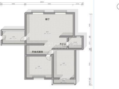 瓯越公馆 2室 1厅 88.69平米