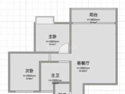 滨沁华庭（洪殿单元f-28地块） 2室 2厅 86平米