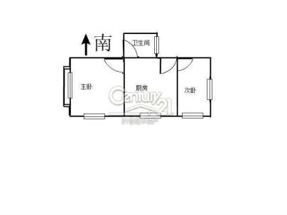 人民西路 2室 1厅 54.4平米