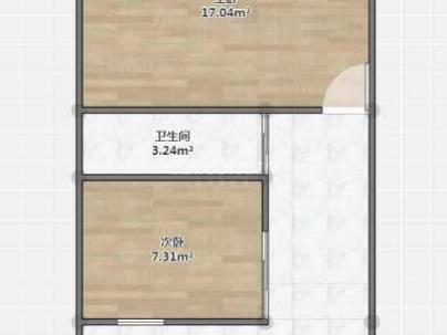 华盖公寓 2室 1厅 48平米