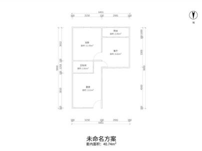 银桥大楼 1室 1厅 50平米