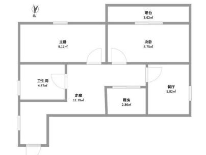 教新红色家园 2室 1厅 80平米