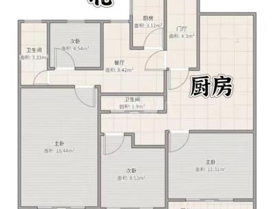 聚悦江庭（开发区西单元D-06地块） 3室 2厅 103平米