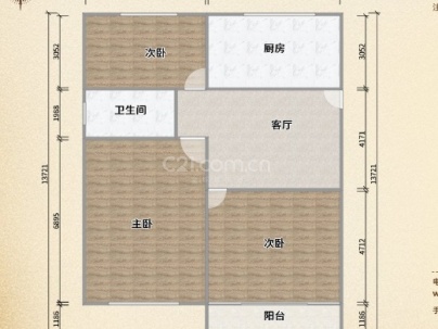 安澜小区 3室 1厅 72.56平米