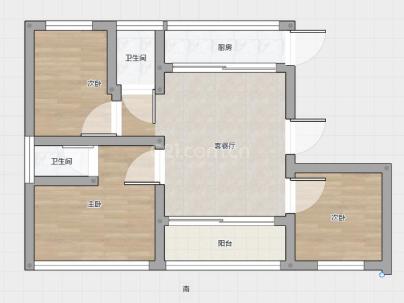 东晟家苑二期 3室 2厅 150平米