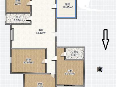 麓颂苑（上田F04地块） 4室 2厅 152平米