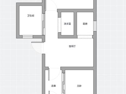 水心柑组团 2室 1厅 45.52平米