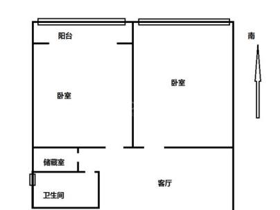 桥儿头木兰 2室 1厅 80平米