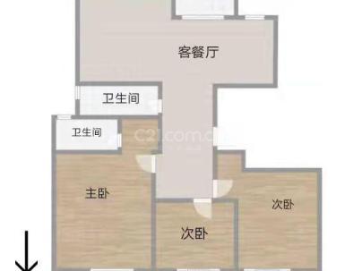 吕家岸锦园 2室 2厅 126平米