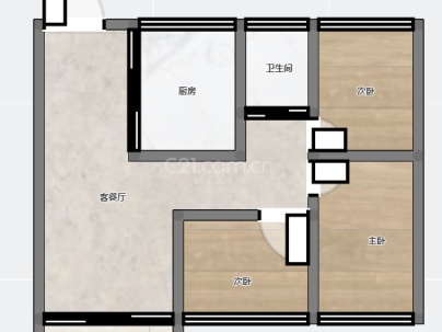 鹿锦西园（鹿城中心） 3室 2厅 96.97平米