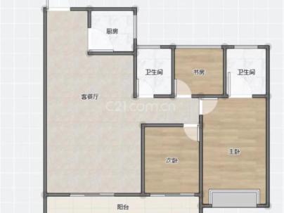 吾悦广场二期（璟悦府） 3室 2厅 102平米