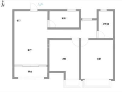 双绣锦园 2室 1厅 84平米