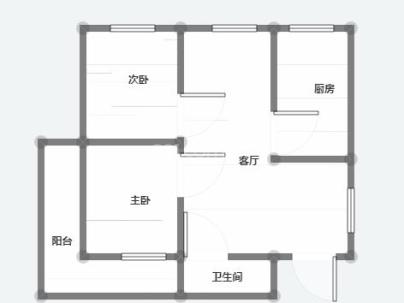 永川锦园 2室 1厅 83平米