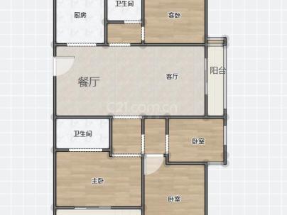 香润锦园 3室 2厅 130平米