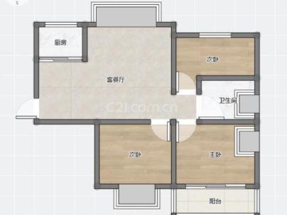 瑶溪住宅区五组团 3室 2厅 89平米