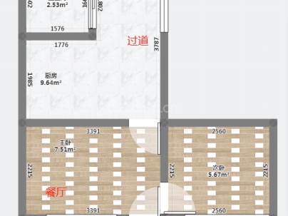 百里东路 1室 1厅 47平米