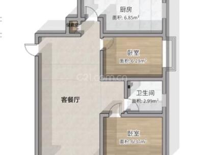 墨斗小区 2室 1厅 83.25平米