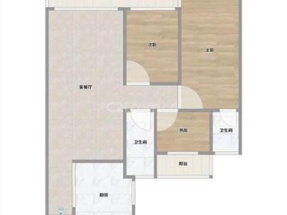 龙湖坤和天境 3室 2厅 106平米