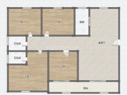 尚悦园(朱垟安置房) 3室 2厅 131平米