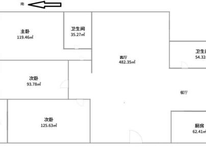 富康锦苑 3室 2厅 127.7平米