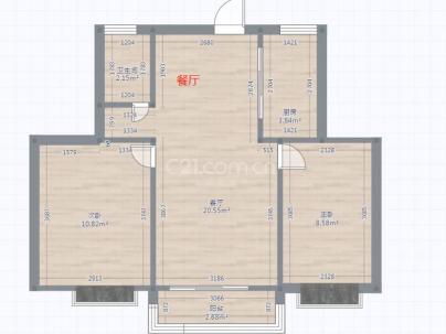 慈湖锦苑二组团 3室 2厅 80平米