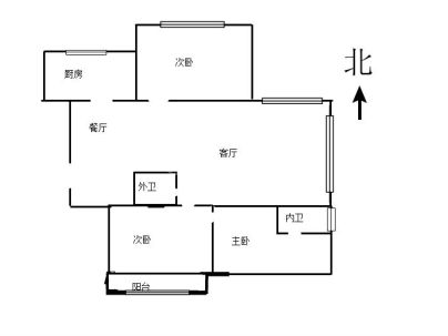 通泰景苑 3室 2厅 138平米