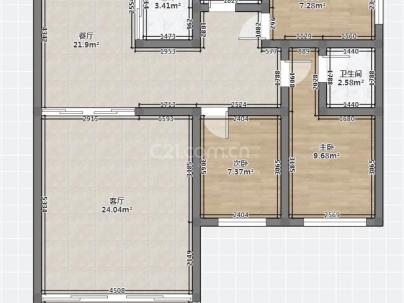 德信·大悦湾 3室 2厅 89平米