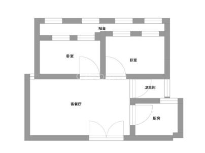 泰和景园 2室 1厅 85平米